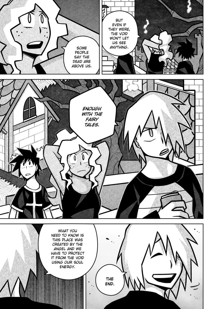 Chapter 11 Page 27 Comic page depicting Melon getting really serious about the underworld and cutting the conversation short.