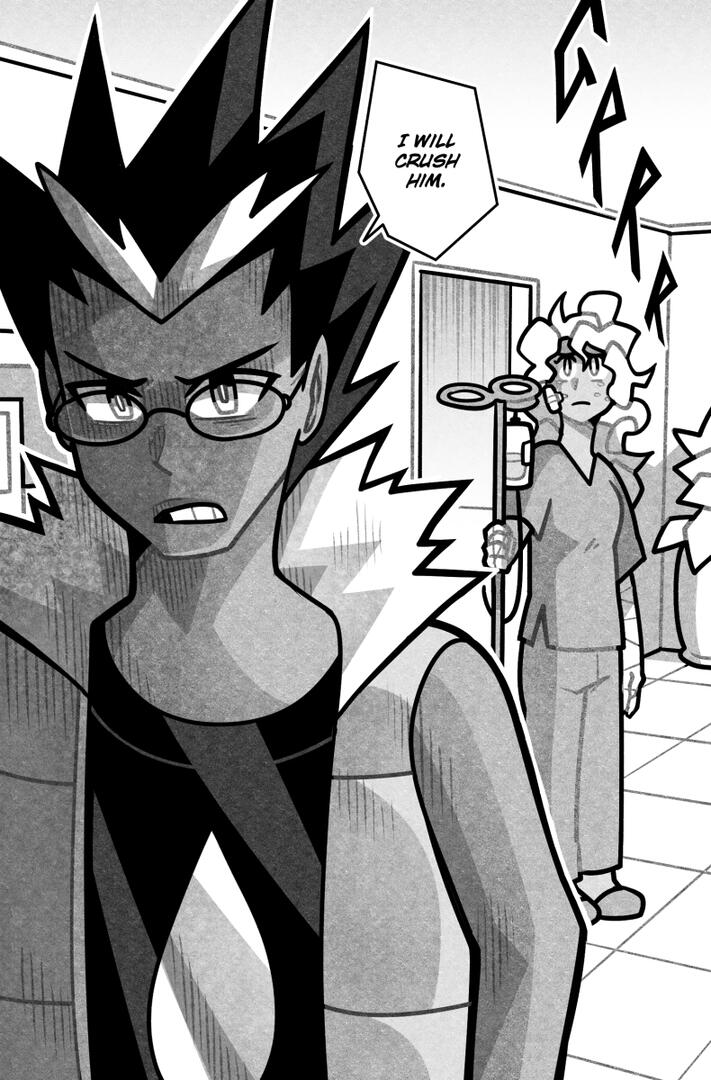Chapter 17 Page 39 Comic page depicting Viktor declaring he will crush Melon.